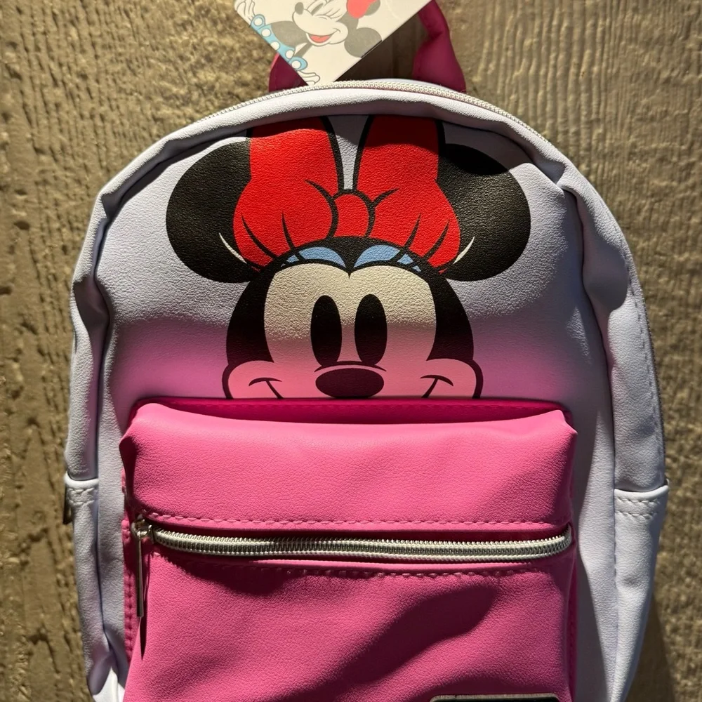 Disney Minnie Mouse Mini Backpack Pink & Lavender | New With Tags